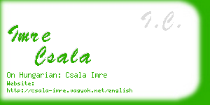 imre csala business card